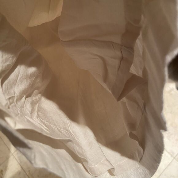 J. Crew Stratus Pant Linen Pull On Wide Leg Relaxed Natural Beige Size M Beachy - Picture 9 of 12